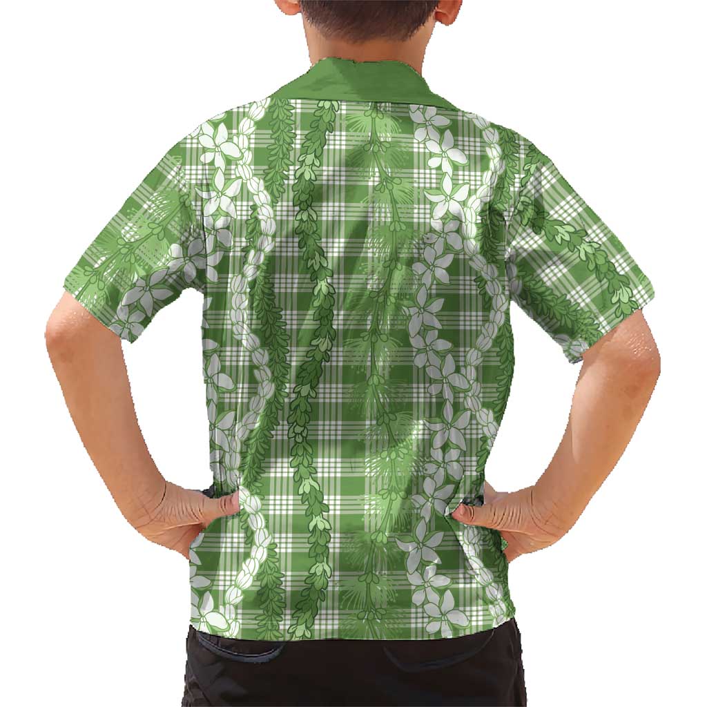 Hawaiian Ohia Lehua Lei Hawaiian Shirt Plaid Palaka Omaomao Pattern - Polynesian Pride
