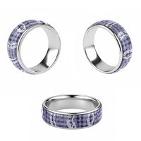Hawaiian Ohia Lehua Lei Classic Ring Plaid Palaka Uliuli hohonu Pattern - Polynesian Pride