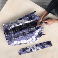Hawaiian Ohia Lehua Lei Umbrella Plaid Palaka Uliuli hohonu Pattern LT9 - Polynesian Pride
