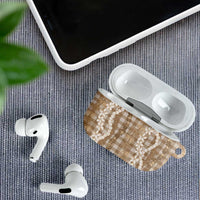 Hawaiian Ohia Lehua Lei AirPods Case Plaid Palaka Kalaihaahaa Pattern - Polynesian Pride
