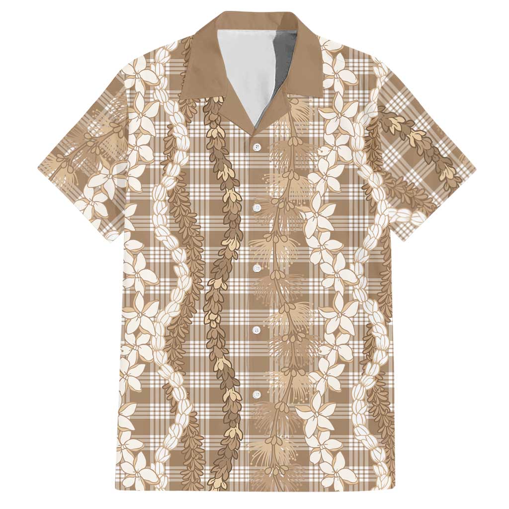 Hawaiian Ohia Lehua Lei Hawaiian Shirt Plaid Palaka Kalaihaahaa Pattern - Polynesian Pride