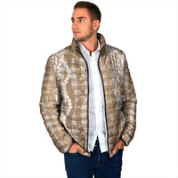 Hawaiian Ohia Lehua Lei Padded Jacket Plaid Palaka Kalaihaahaa Pattern - Polynesian Pride