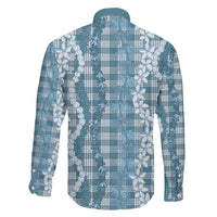 Hawaiian Ohia Lehua Lei Family Matching Mermaid Dress and Hawaiian Shirt Plaid Palaka Uliuli Omaomao Pattern LT9 - Polynesian Pride