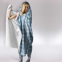 Hawaiian Ohia Lehua Lei Hooded Blanket Plaid Palaka Uliuli Omaomao Pattern - Polynesian Pride
