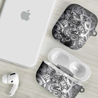 Aotearoa Maori Hei Tiki AirPods Case Kiwikiwi Kowhaiwhai Puhoro Motif