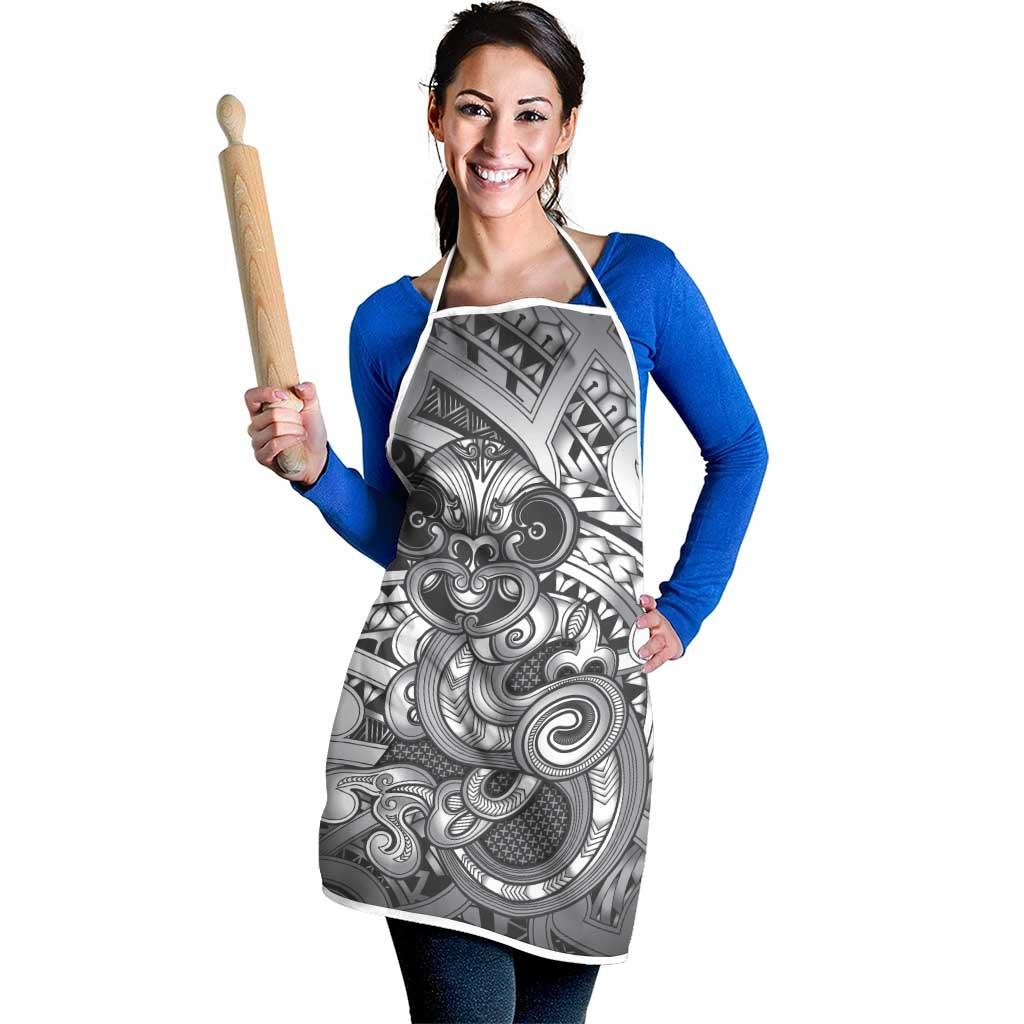 Aotearoa Maori Hei Tiki Apron Kiwikiwi Kowhaiwhai Puhoro Motif