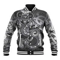 Aotearoa Maori Hei Tiki Baseball Jacket Kiwikiwi Kowhaiwhai Puhoro Motif