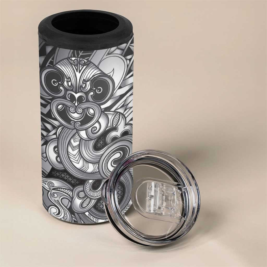 Aotearoa Maori Hei Tiki 4 in 1 Can Cooler Tumbler Kiwikiwi Kowhaiwhai Puhoro Motif LT9 - Polynesian Pride