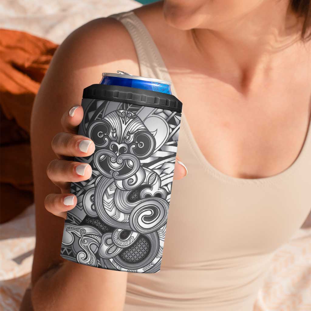 Aotearoa Maori Hei Tiki 4 in 1 Can Cooler Tumbler Kiwikiwi Kowhaiwhai Puhoro Motif LT9 - Polynesian Pride