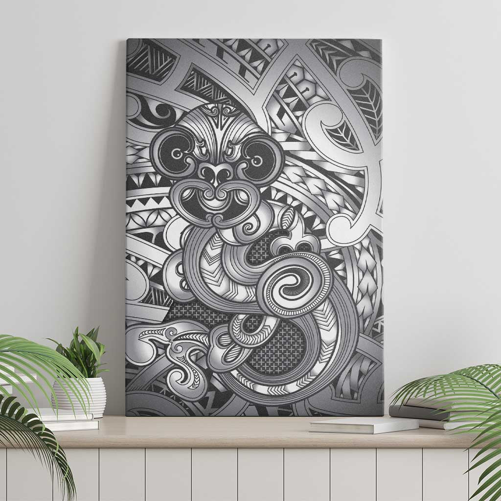 Aotearoa Maori Hei Tiki Canvas Wall Art Kiwikiwi Kowhaiwhai Puhoro Motif