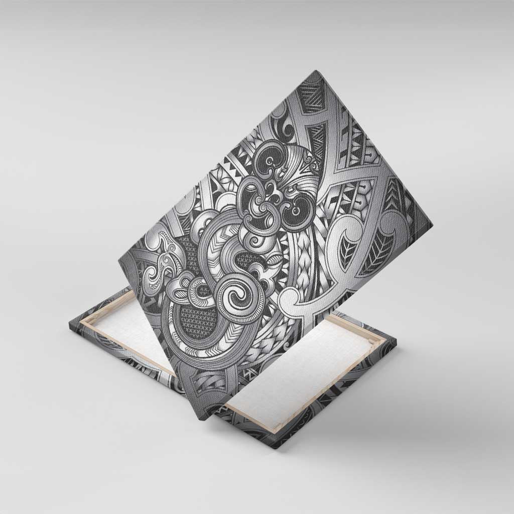 Aotearoa Maori Hei Tiki Canvas Wall Art Kiwikiwi Kowhaiwhai Puhoro Motif