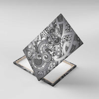 Aotearoa Maori Hei Tiki Canvas Wall Art Kiwikiwi Kowhaiwhai Puhoro Motif