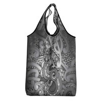 Aotearoa Maori Hei Tiki Grocery Bag Kiwikiwi Kowhaiwhai Puhoro Motif