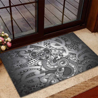 Aotearoa Maori Hei Tiki Rubber Doormat Kiwikiwi Kowhaiwhai Puhoro Motif