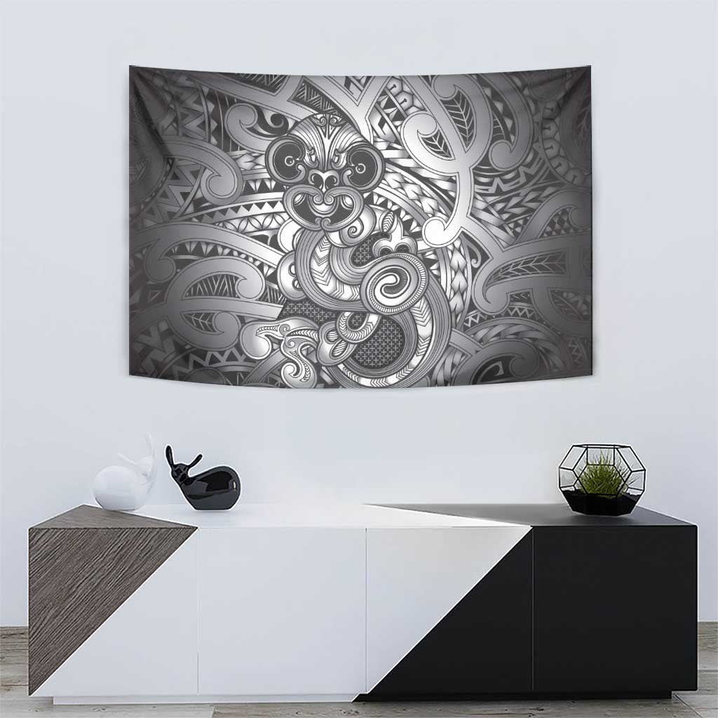 Aotearoa Maori Hei Tiki Tapestry Kiwikiwi Kowhaiwhai Puhoro Motif