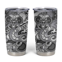 Aotearoa Maori Hei Tiki Tumbler Cup Kiwikiwi Kowhaiwhai Puhoro Motif