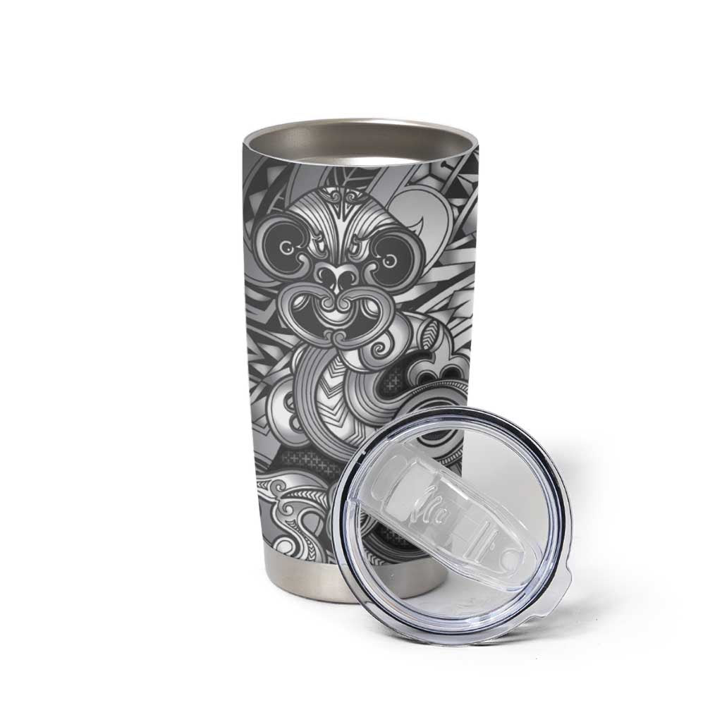 Aotearoa Maori Hei Tiki Tumbler Cup Kiwikiwi Kowhaiwhai Puhoro Motif