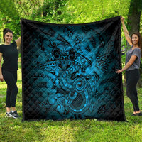 Aotearoa Maori Hei Tiki Quilt Kikorangi Kowhaiwhai Puhoro Motif