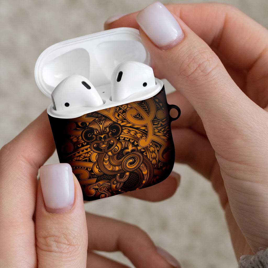 Aotearoa Maori Hei Tiki AirPods Case Koura Kowhaiwhai Puhoro Motif