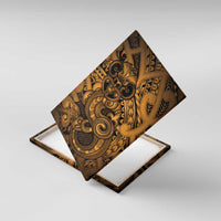 Aotearoa Maori Hei Tiki Canvas Wall Art Koura Kowhaiwhai Puhoro Motif