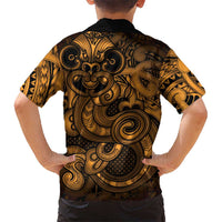 Aotearoa Maori Hei Tiki Family Matching Puletasi and Hawaiian Shirt Koura Kowhaiwhai Puhoro Motif LT9 - Polynesian Pride