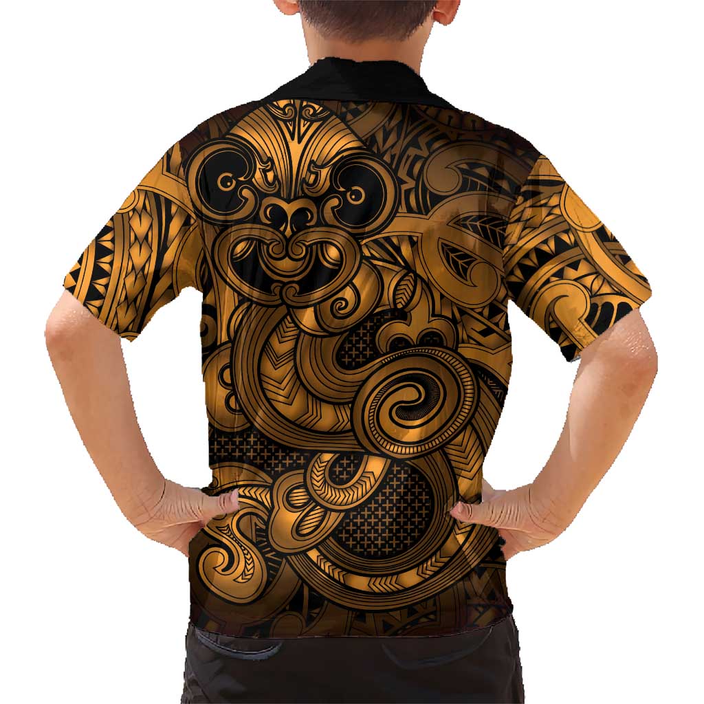 Aotearoa Maori Hei Tiki Family Matching Summer Maxi Dress and Hawaiian Shirt Koura Kowhaiwhai Puhoro Motif LT9 - Polynesian Pride
