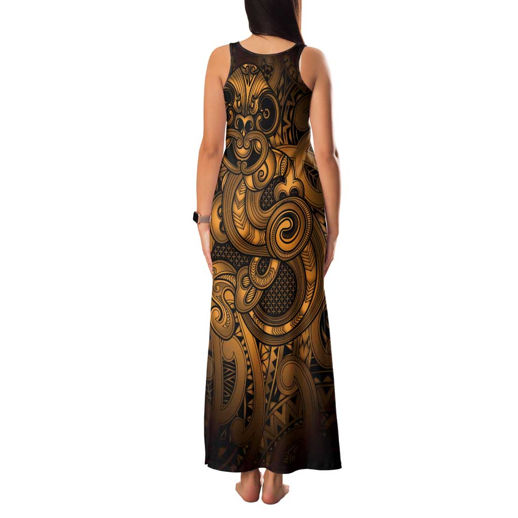 Aotearoa Maori Hei Tiki Family Matching Tank Maxi Dress and Hawaiian Shirt Koura Kowhaiwhai Puhoro Motif LT9 - Polynesian Pride