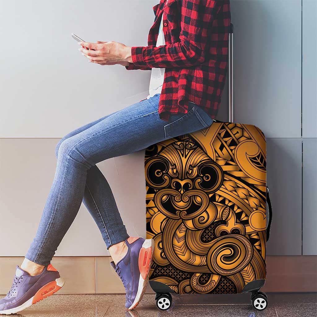 Aotearoa Maori Hei Tiki Luggage Cover Koura Kowhaiwhai Puhoro Motif