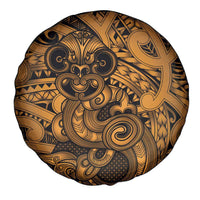 Aotearoa Maori Hei Tiki Spare Tire Cover Koura Kowhaiwhai Puhoro Motif
