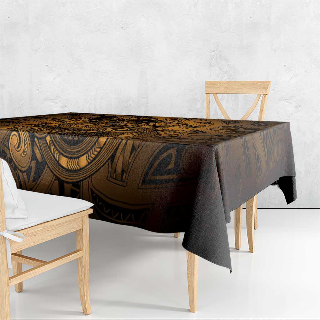 Aotearoa Maori Hei Tiki Tablecloth Koura Kowhaiwhai Puhoro Motif