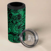 Aotearoa Maori Hei Tiki 4 in 1 Can Cooler Tumbler Kakariki Kowhaiwhai Puhoro Motif LT9 - Polynesian Pride