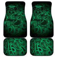 Aotearoa Maori Hei Tiki Car Mats Kakariki Kowhaiwhai Puhoro Motif