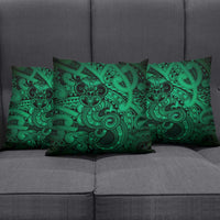 Aotearoa Maori Hei Tiki Pillow Cover Kakariki Kowhaiwhai Puhoro Motif LT9 - Polynesian Pride