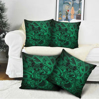 Aotearoa Maori Hei Tiki Pillow Cover Kakariki Kowhaiwhai Puhoro Motif LT9 - Polynesian Pride