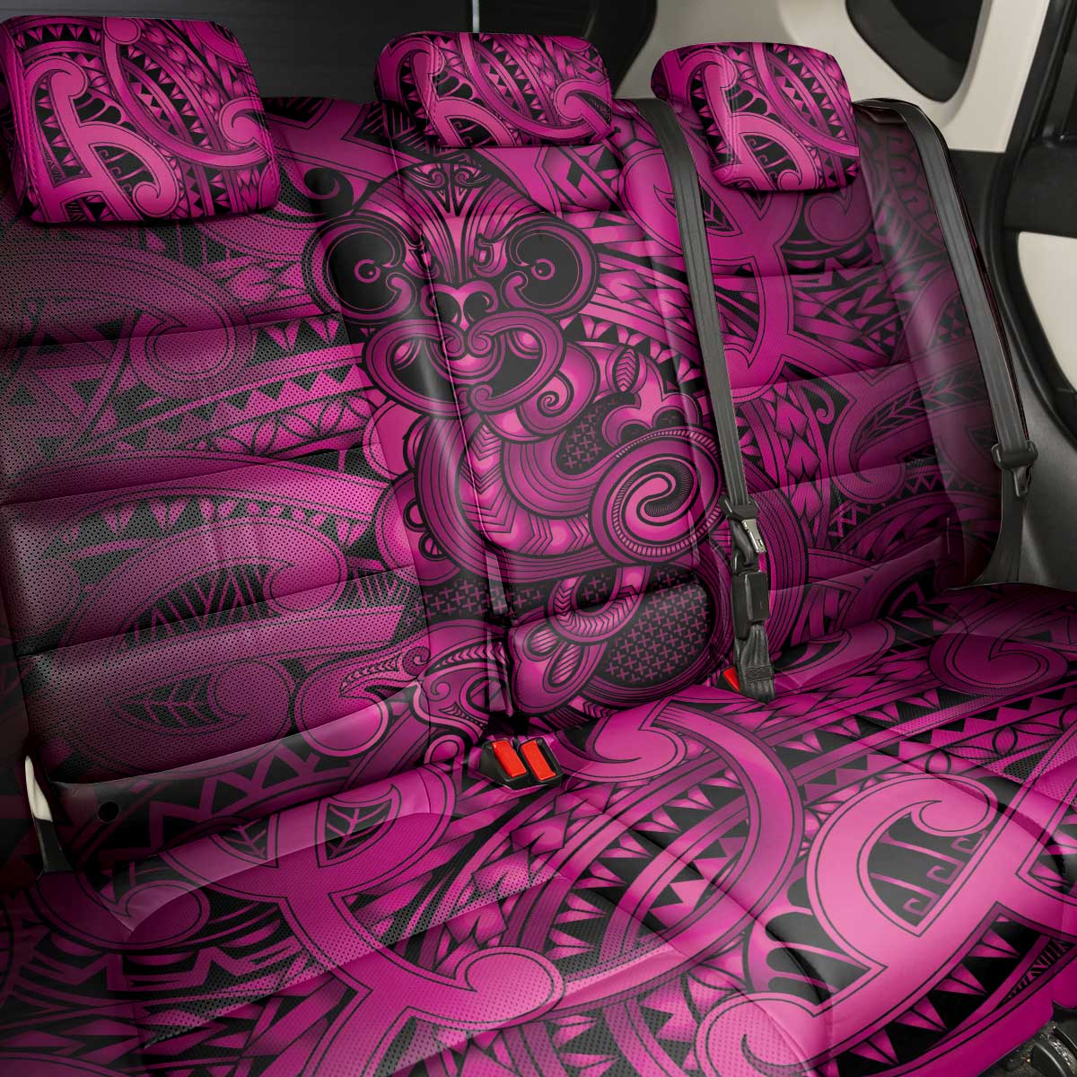 Aotearoa Maori Hei Tiki Back Car Seat Cover Mawhero Kowhaiwhai Puhoro Motif