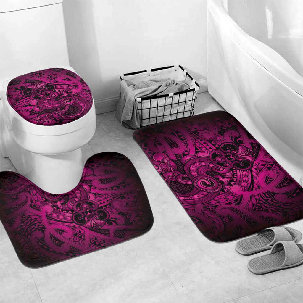 Aotearoa Maori Hei Tiki Bathroom Set Mawhero Kowhaiwhai Puhoro Motif