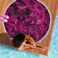 Aotearoa Maori Hei Tiki Beach Blanket Mawhero Kowhaiwhai Puhoro Motif