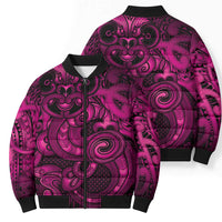 Aotearoa Maori Hei Tiki Bomber Puffer Jacket Mawhero Kowhaiwhai Puhoro Motif