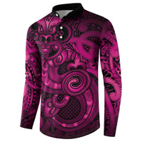 Aotearoa Maori Hei Tiki Button Sweatshirt Mawhero Kowhaiwhai Puhoro Motif