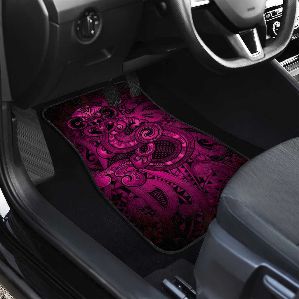Aotearoa Maori Hei Tiki Car Mats Mawhero Kowhaiwhai Puhoro Motif