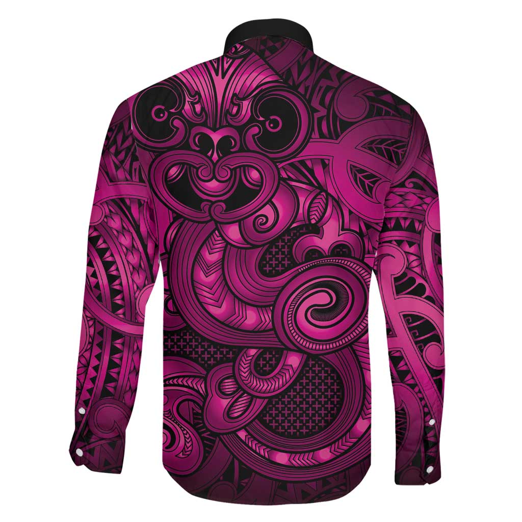 Aotearoa Maori Hei Tiki Family Matching Off Shoulder Maxi Dress and Hawaiian Shirt Mawhero Kowhaiwhai Puhoro Motif LT9 - Polynesian Pride