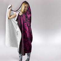 Aotearoa Maori Hei Tiki Hooded Blanket Mawhero Kowhaiwhai Puhoro Motif