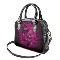 Aotearoa Maori Hei Tiki Shoulder Handbag Mawhero Kowhaiwhai Puhoro Motif