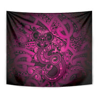 Aotearoa Maori Hei Tiki Tapestry Mawhero Kowhaiwhai Puhoro Motif LT9 - Polynesian Pride