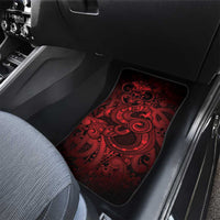 Aotearoa Maori Hei Tiki Car Mats Whero Kowhaiwhai Puhoro Motif