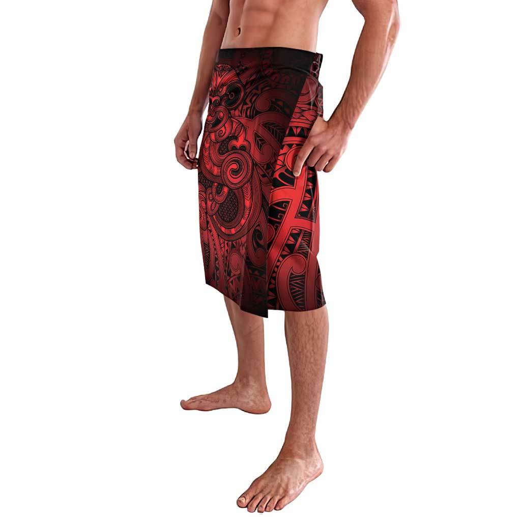 Aotearoa Maori Hei Tiki Lavalava Whero Kowhaiwhai Puhoro Motif