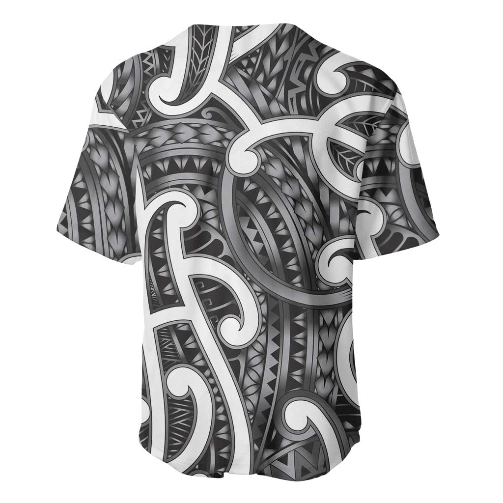 Aotearoa Maori Kowhaiwhai Baseball Jersey Kiwikiwi Puhoro and Patiki