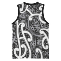 Aotearoa Maori Kowhaiwhai Basketball Jersey Kiwikiwi Puhoro and Patiki