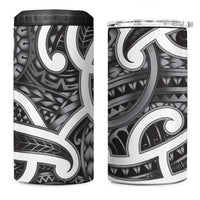 Aotearoa Maori Kowhaiwhai 4 in 1 Can Cooler Tumbler Kiwikiwi Puhoro and Patiki
