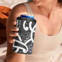 Aotearoa Maori Kowhaiwhai 4 in 1 Can Cooler Tumbler Kiwikiwi Puhoro and Patiki